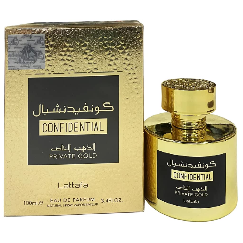 Lattafa Confidential Private Gold edp Unisex - Decanty